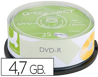 KF-00255 : DVD-R Q-CONNECT CAPACIDADE 4,7GB DURACAO 120MIN V...