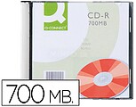10 x Cd-r q-connect capacidade 700mb duracao 80min velocidade 52x caixa slim 1 unidade Cd-r q-connect capacidade 700mb duracao 80min velocidade 52x caixa slim 1 unidade KF00419