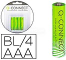 Pilha Q-Connect Alcalina Aaa - Blister com 4 Pilhas KF-00488