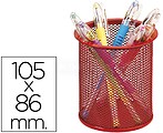 Porta-Lapis Redondo, Metalico de Rede - Vermelha KF-00882