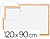 Quadro em Melamina Q-Connect C/ Caixilho em Madeira, 1200 X 900 MM KF-03572 - imagem 1