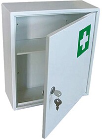 KF04282 : Caixa de primeiros socorros q-connect metalica 215...