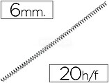 Espiral Metalico Q-Connect 64 5: 1 6MM 1MM Caixa de 200 Unidades KF04427