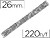 Espiral Metalico Q-Connect 64 5: 1 26MM 1,2MM Caixa de 50 Unidades KF04437 - imagem 1