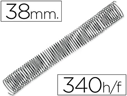 KF04443 : ESPIRAL METALICO Q-CONNECT 64 5: 1 38MM 1,2MM CAIXA DE 25 UNIDADES