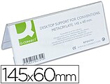 IDENTIFICADORES SECRETARIA Q-CONNECT METACRILATO 145X60MM venda multiplos 10 KF-04741