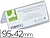 IDENTIFICADORES SECRETARIA Q-CONNECT METRACRILATO 95X42MM venda multiplos 10 KF-04743 - imagem 1