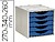 Bloco classificador de gavetas q-connect 5 gavetas cor azul opaco 270x340x260 mm Bloco classificador de gavetas q-connect 5 gavetas cor azul opaco 270x340x260 mm KF11529 - imagem 1