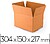 Caixa para embalar q-connect castanho qualidade duplo canal 304x150x217 mm Caixa para embalar q-connect castanho qualidade duplo canal 304x150x217 mm - imagem 1
