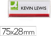 25 x Identificador q-connect kf14139 con clip magnetico apertura superior 75x28 mm Identificador q-connect kf14139 con clip magnetico apertura superior 75x28 mm