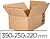 Caixa para embalar q-connect americana cartao canal simples 5 mm cor kraft 350x250x220 mm Caixa para embalar q-connect americana cartao canal simples 5 mm cor kraft 350x250x220 mm KF14280 - imagem 1