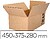 Caixa para embalar q-connect americana ultra resistente cartao canal duplo 7 mm cor kraft 450x375x280 mm Caixa para embalar q-connect americana ultra resistente cartao canal duplo 7 mm cor kraft 450x375x280 mm KF14284 - imagem 1