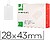 Etiquetas q-connect 28x43 mm caixa de 500 unidades Etiquetas q-connect 28x43 mm caixa de 500 unidades KF14370 - imagem 1