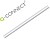 10 x Recarga porta borrachas q-connect 90x5x5mm branco Recarga porta borrachas q-connect 90x5x5mm branco KF15000 - imagem 1