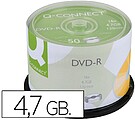 DVD-R Q-Connect Capacidade 4,7GB Duracao 120MIN Velocidadee 16X Torre de 50 Unidades KF-15419
