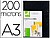 Capa de Encadernacao Q-Connect PVC Din A3 Opaca Preta 200 MC Caixa de 100 Unidades KF16554 - imagem 1