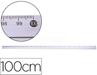 KF16823 : RÉGUA METALICA Q-CONNECT ALUMINIO 1 M