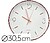 Relogio q-connect de parede metalico redondo 30,5 cm movimento silencioso cor rosa dourado Relogio q-connect de parede metalico redondo 30,5 cm movimento silencioso cor rosa dourado KF16950 - imagem 1