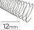 Espiral Metalico Q-Connect Branco 64 5: 1 12 MM 1MM Caixa de 200 Unidades - imagem 1