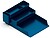 Bandeja de secretaria de plastico q-connect organizador de escritorio com 4 departamentos cor azul 115x240x323 mm Bandeja de secretaria de plastico q-connect organizador de escritorio com 4 departamentos cor azul 115x240x323 mm KF17217 - imagem 1