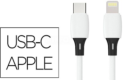 KF18964 : Cabo usb-c a apple q-connect pvc comprimento 2m branco Cabo usb-c a apple q-connect pvc comprimento 2m branco