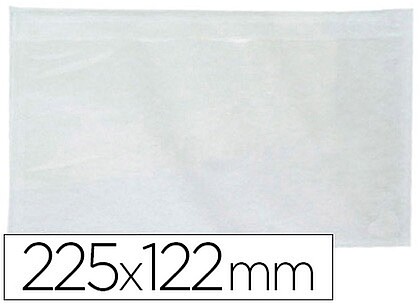 KF21727 : ENVELOPE AUTOADESIVO Q-CONNECT PORTADOCUMENTOS 225X122 MM JANELA TRANSPARENTE -EMBALAGEM DE 100 UNIDADEES