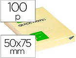 12 x Bloco de notas adesivas q-connect amarelo 50 x 75 mm Bloco de notas adesivas q-connect amarelo 50 x 75 mm KF10501