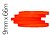 16 x Fita adesiva q-connect 66m x 9mm vermelha para fechar sacos Fita adesiva q-connect 66m x 9mm vermelha para fechar sacos KF10853 - imagem 1