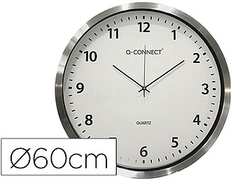RELOGIO Q-CONNECT DE PAREDE PLASTICO DE ESCRITORIO REDONDO 6...