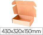 10 x Caixa auto montagem q-connect para e-commerce e presentes cartao reciclado canal simples 3 mm kraft 430x320x150 mm Caixa auto montagem q-connect para e-commerce e presentes cartao reciclado canal simples 3 mm kraft 430x320x150 mm KF14310