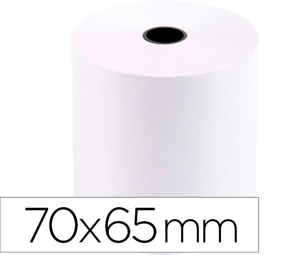 10 x Rolo papel para impressora 70x65x11 mm 60 gr Rolo papel para impressora 70x65x11 mm 60 gr KF19324