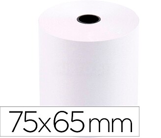 KF19325 : 10 x Rolo papel para impressora 75x65x11 mm 60 gr ...