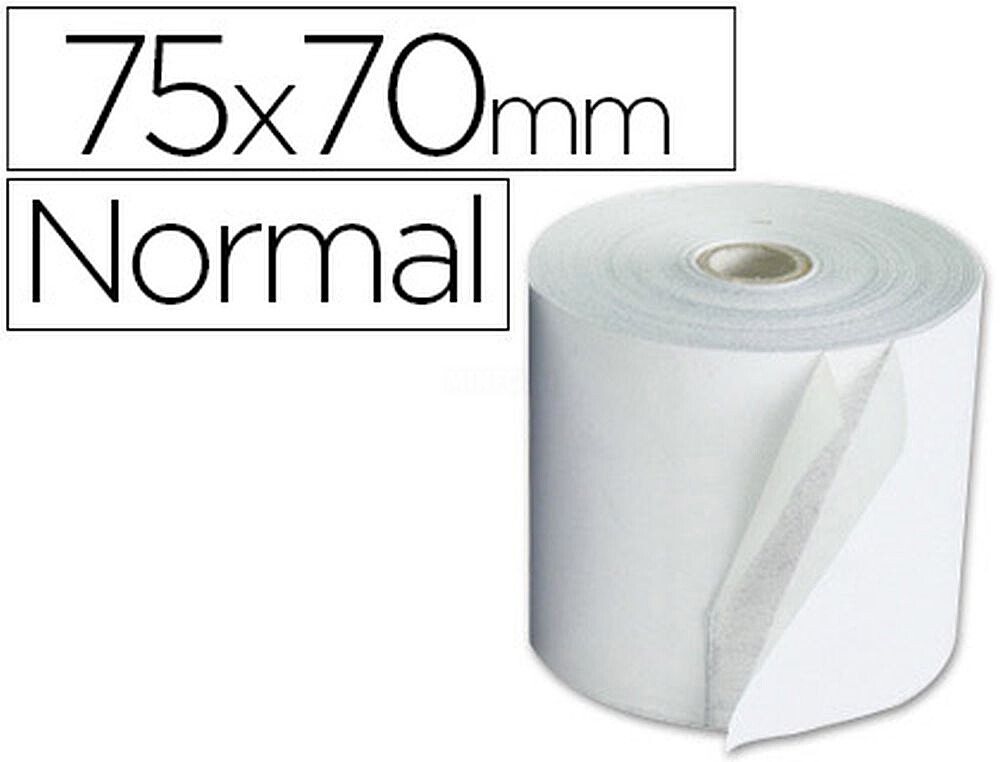 10 x Rolo papel para impressora 75x70x11 mm 60 gr Rolo papel para impressora 75x70x11 mm 60 gr 2907