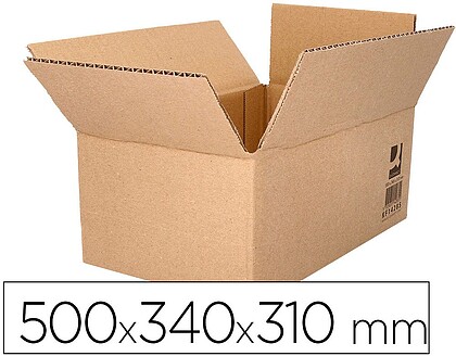 KF14285 : 15 x Caixa para embalar q-connect americana ultra resistente cartao canal duplo 7 mm cor kraft 500x340x310 mm Caixa para embalar q-connect americana ultra resistente cartao canal duplo 7 mm cor kraft 500x340x310 mm