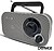 Rádio FM Portátil Cinza DENVER G-TR-51GREY - imagem 1