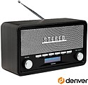 Rádio AM/FM/Bluetooth/ Mp3/Aux Vintage DENVER DAB-18DARKGREY