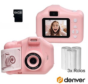 KPC-1370P : Câmara Digital Rosa P/ Crianças C/ Impressora ...