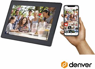 PFF-1516 : Moldura Digital WIFI FRAMEO 15.6” Preto DENVER