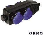 Ficha Elétrica Adaptadora 4x Schuko IP44 ORNO OR-AE-13167(GS)
