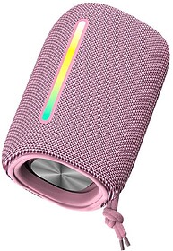 Auto-falante bluetooth forever bs - 10 leds cor rosa choque