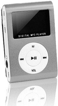 C-MINIMP3-CNZ : Leitor MP3 LCD c/ Rádio FM, SD e MIC + Auscultadores (Cinza)