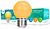 Conjunto 5 Lâmpadas E27 2W=10W 230V LED Amarelo 5LLE2702YE(F) - imagem 1