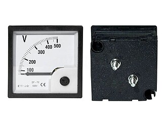 AVM72500V(P) : Voltímetro Analógico de Painel 500V DC