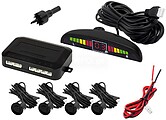 Kit de Estacionamento C/ 4 Sensores Preto E Visor KPS02B