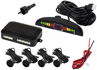 KPS02B : Kit de Estacionamento C/ 4 Sensores Preto E Visor
