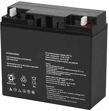 BAT-LEAD-12V20AH : Bateria Chumbo 12V 20Ah