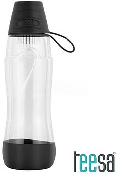 G-TSA0120-BC : Garrafa C/ Filtro 550ml Preta TEESA