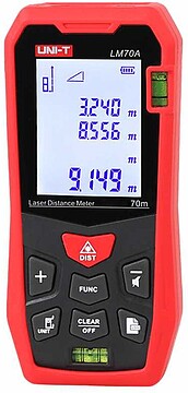 LM70A : Medidor de Distâncias a Laser 2” (70 mts) - UNI-T