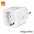 Tomada Elétrica Inteligente WiFi TUYA 16A KRUGER MATZ KM2202-W