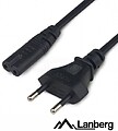 Cabo Lanberg de alimentação oito CEE 7 - 16 A IEC320 C7 Euro (rádio) preto 1,8 m CA-C7CA-10CC-0018-BK